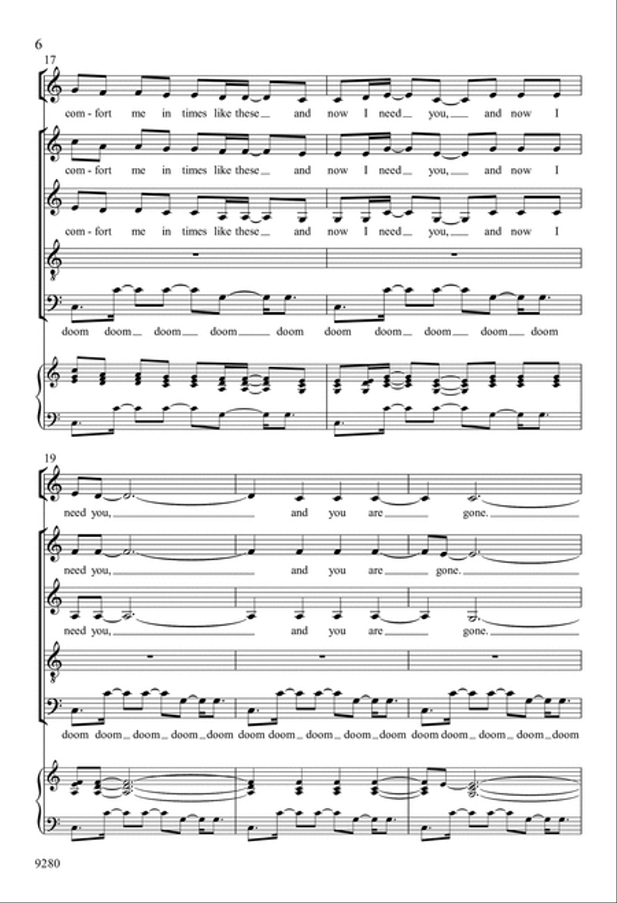 Wanting Memories Wanting Memories 4-Part scores gallery preview page 6