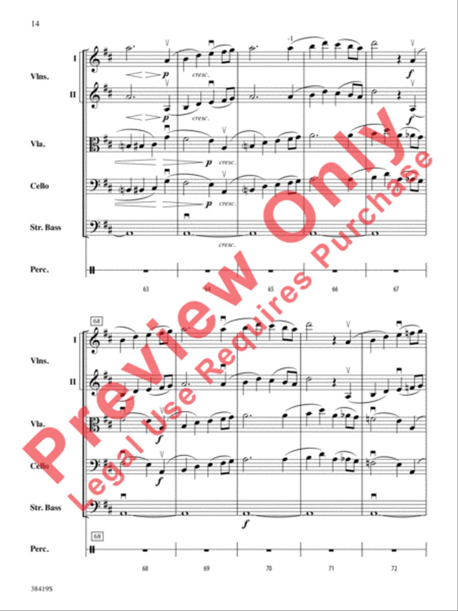 Highlights from the 1812 Overture String Orchestra scores gallery preview page 15
