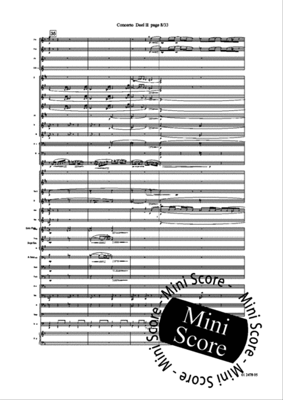 Concerto for Trumpet part 2 and 3 Concert Band scores gallery preview page 12