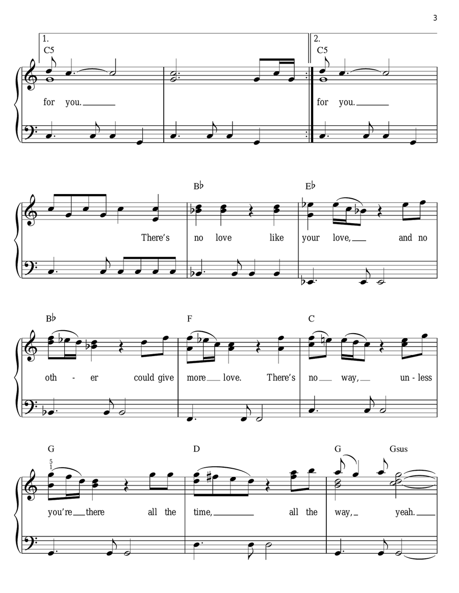 (Everything I Do) I Do It For You Easy Piano scores gallery preview page 3