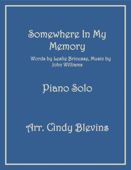 Somewhere In My Memory, for Piano Solo image number null