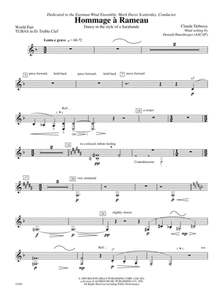 Hommage à Rameau: (wp) E-flat Tuba T.C.