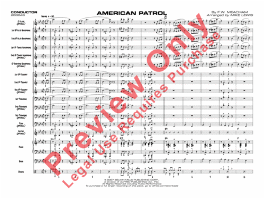 American Patrol Jazz Ensemble scores gallery preview page 4