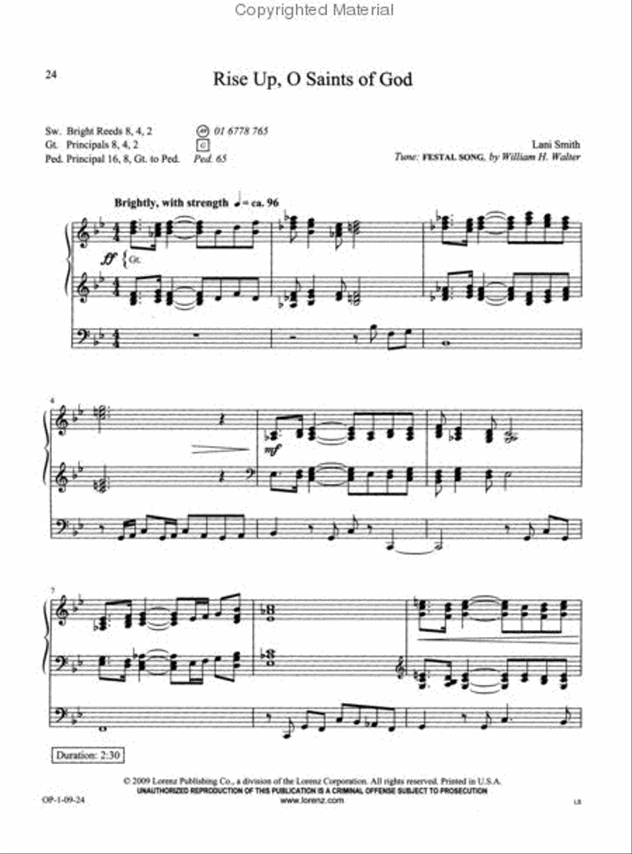 The Organist's Library, Vol. 46 Organ Solo scores gallery preview page 4
