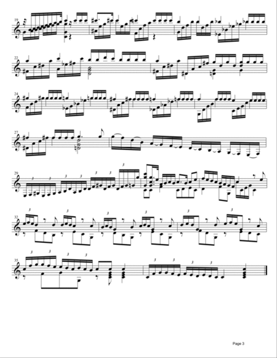 Italian sonata for classical guitar by Andrei Krylov Acoustic Guitar scores gallery preview page 5