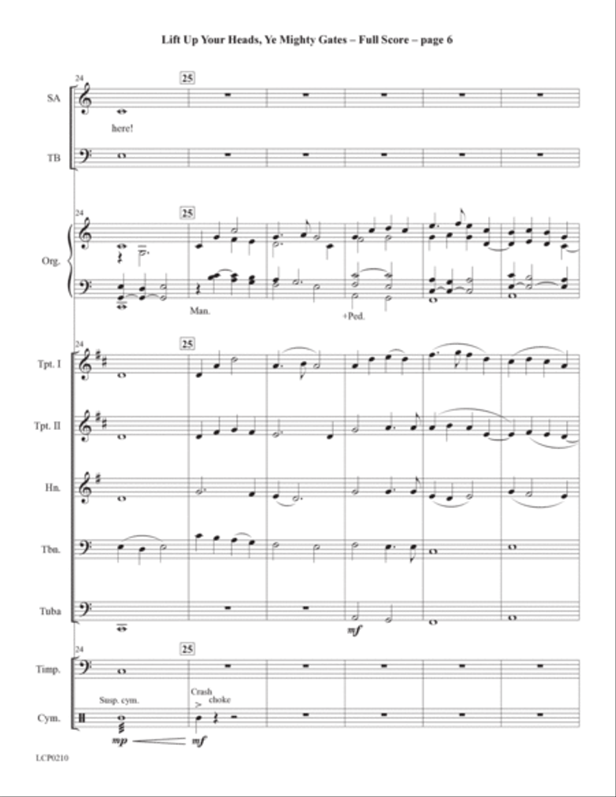 Lift Up Your Heads, Ye Mighty Gates Horn scores gallery preview page 6
