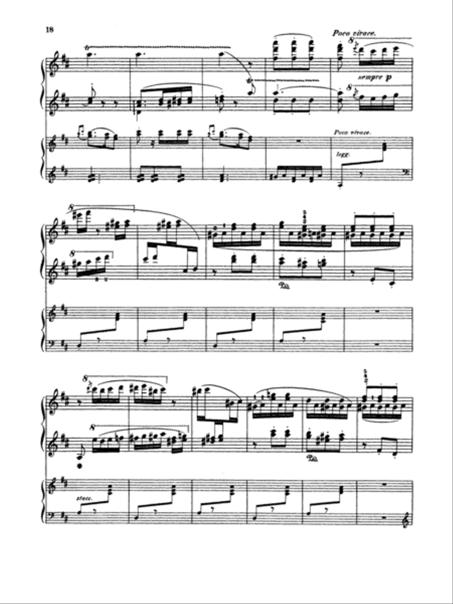 Liszt: Spanish Rhapsody (Arr. Feruccio Busoni) Piano Duet scores gallery preview page 4