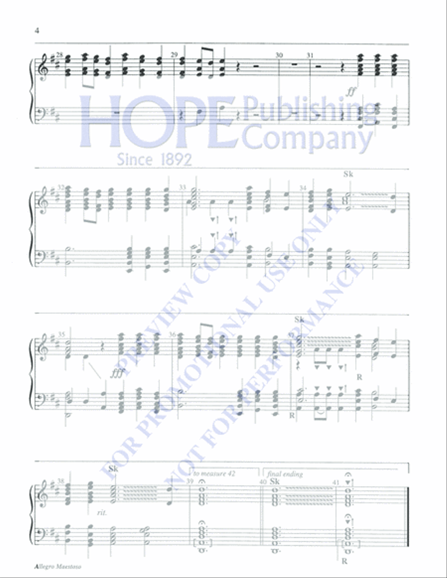 Allegro Maestoso 5-Octaves scores gallery preview page 4