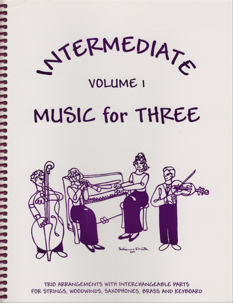 Intermediate Music for Three, Volume 1, Part 2 - Flute/Oboe/Violin Flute scores gallery preview page 1