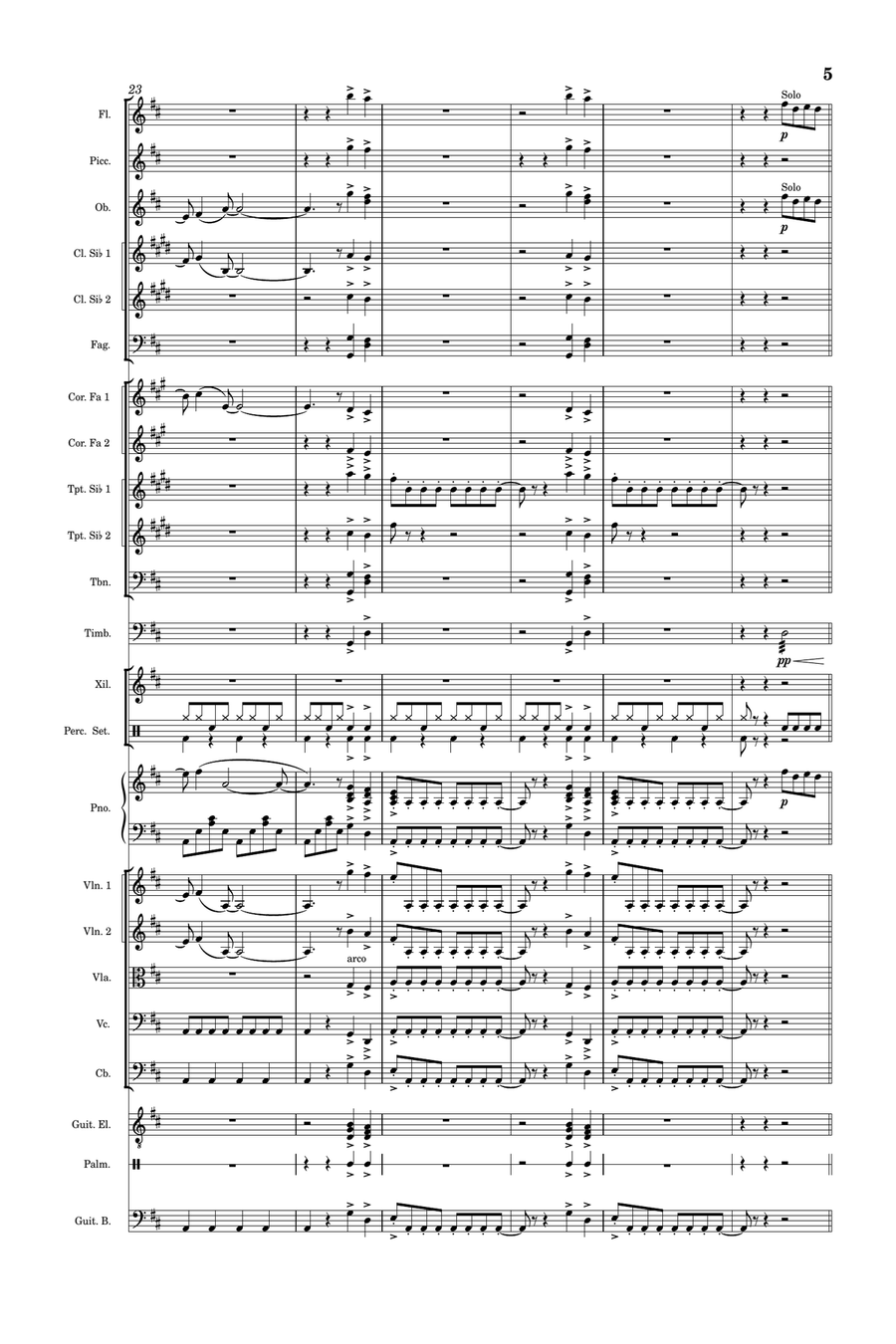 Mamma Mia Full Orchestra scores gallery preview page 5