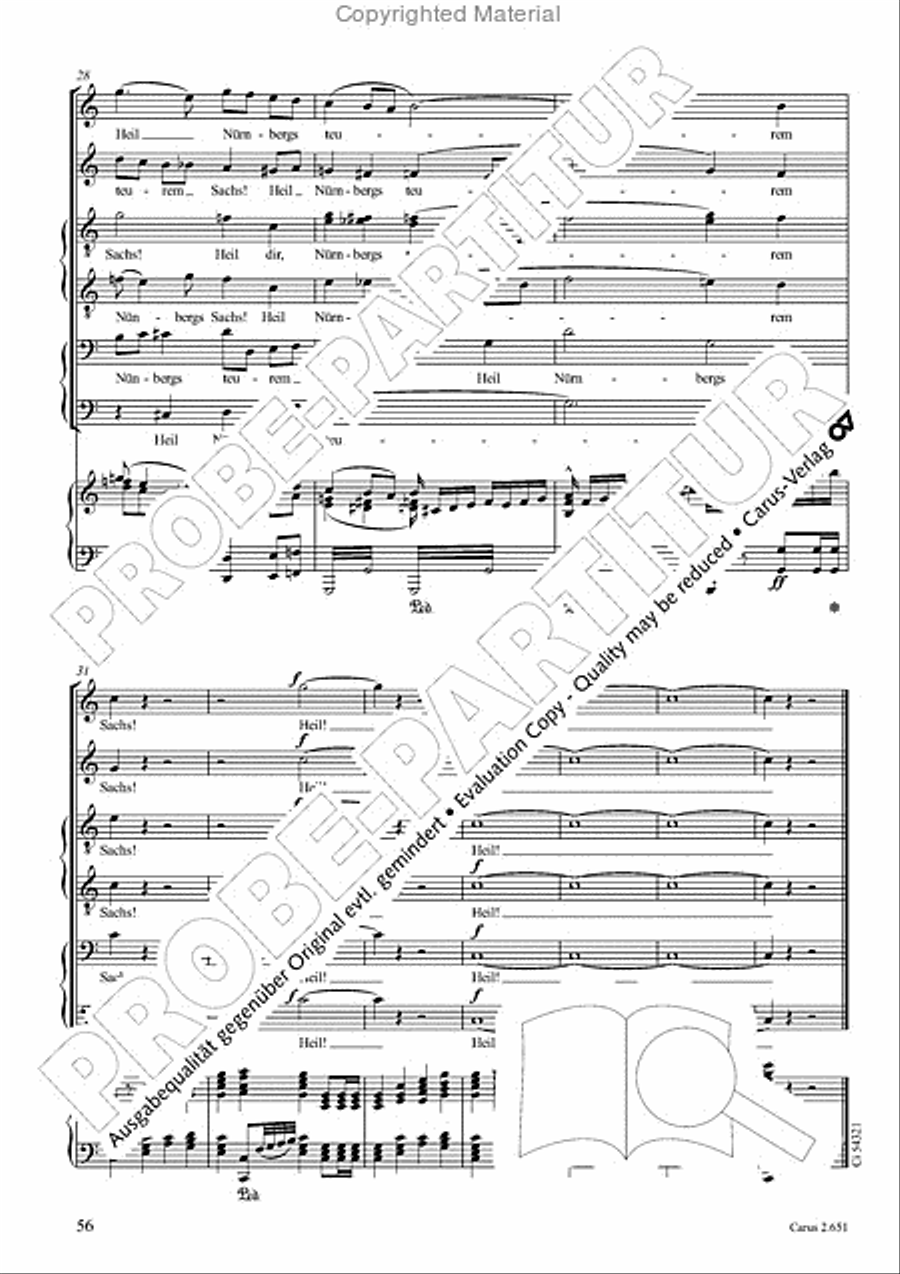 Choral collection Great Opera Choruses - Richard Wagner (choir & piano) Choir scores gallery preview page 57