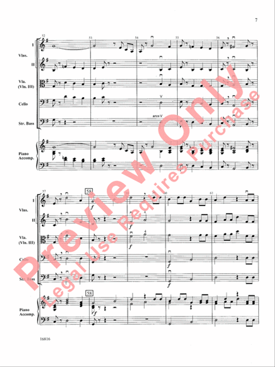 Mozart Serenade and Dance String Orchestra scores gallery preview page 8