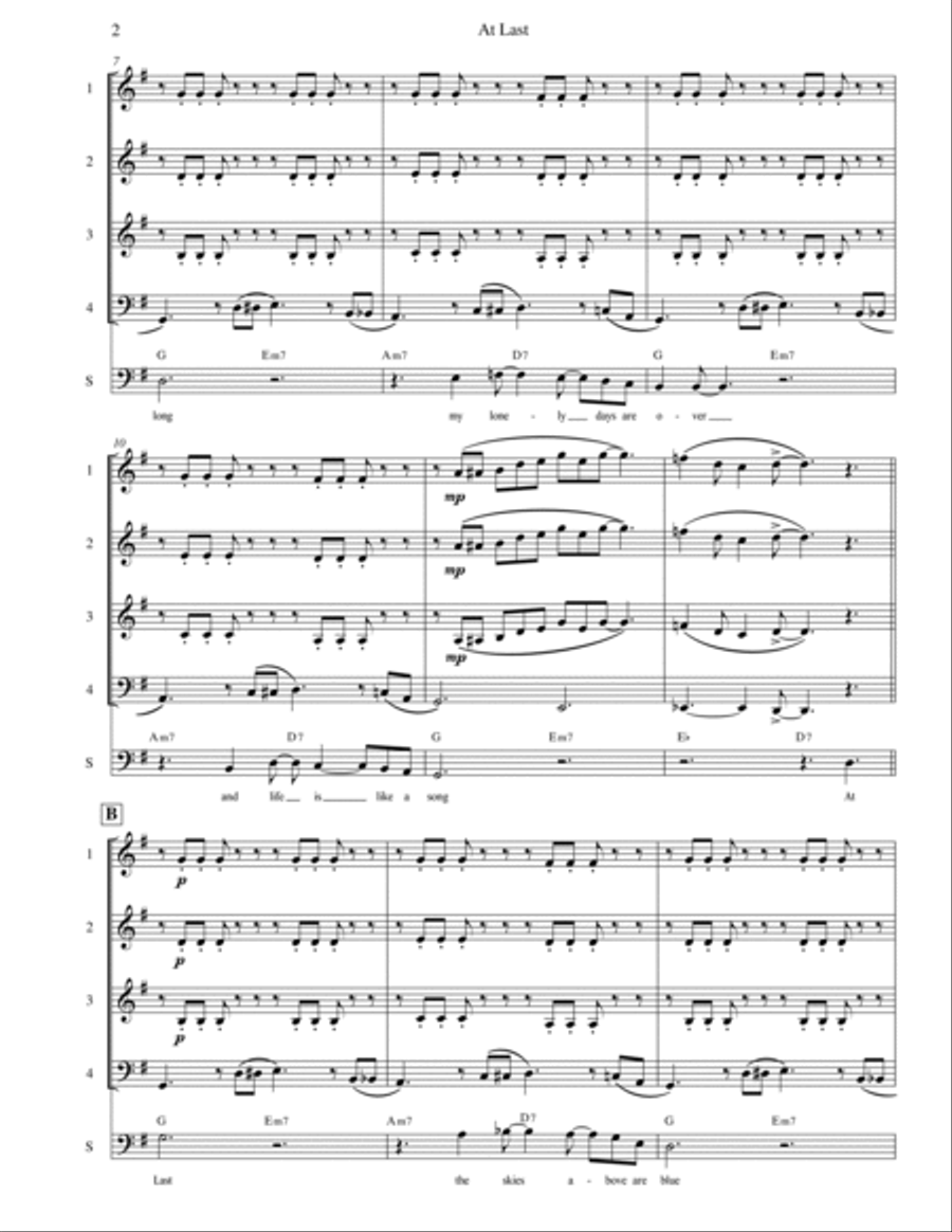 At Last Brass Quartet scores gallery preview page 3