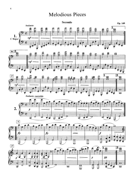Diabelli -- Melodious Pieces on Five Notes, Op. 149