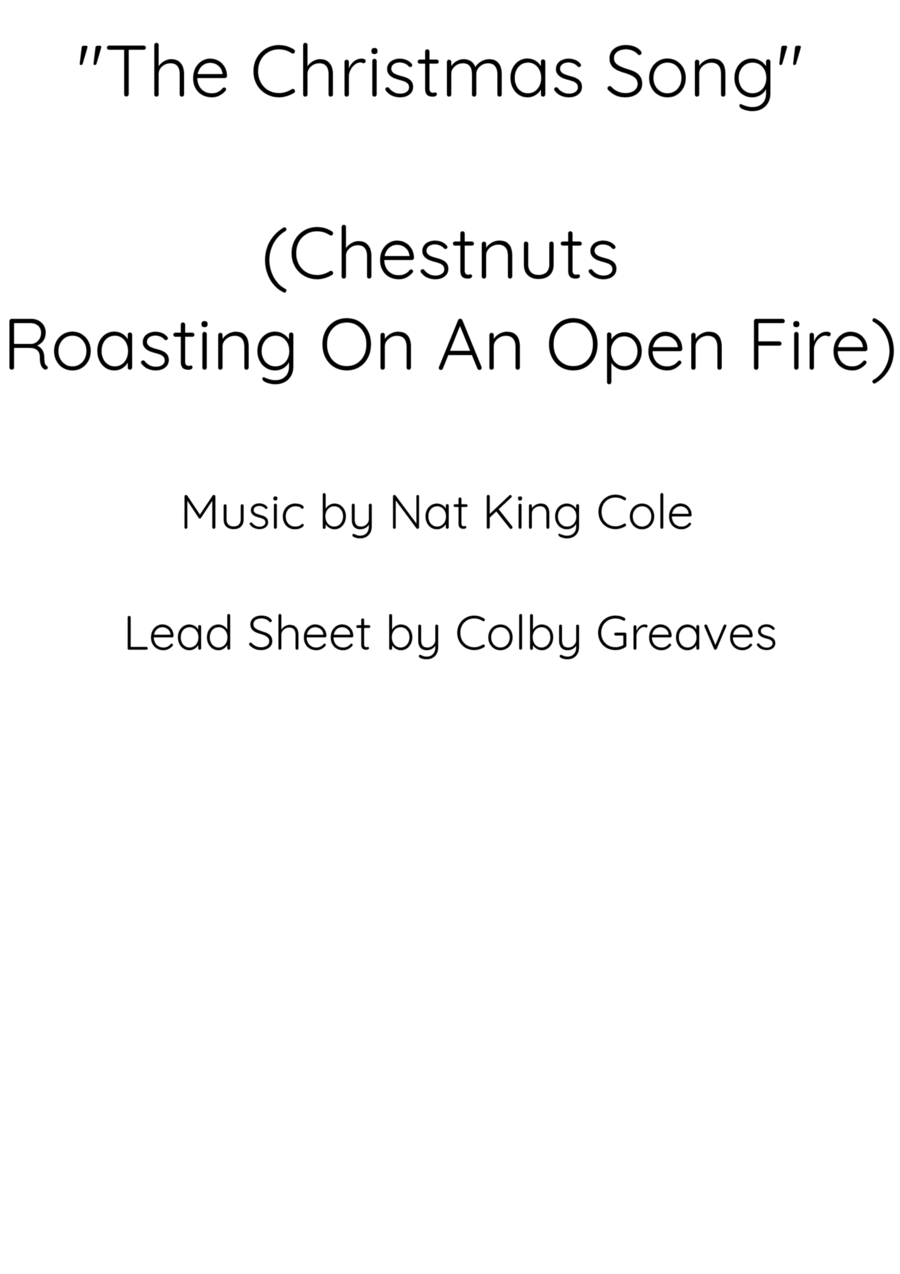 The Christmas Song (chestnuts Roasting On An Open Fire) Voice scores gallery preview page 1