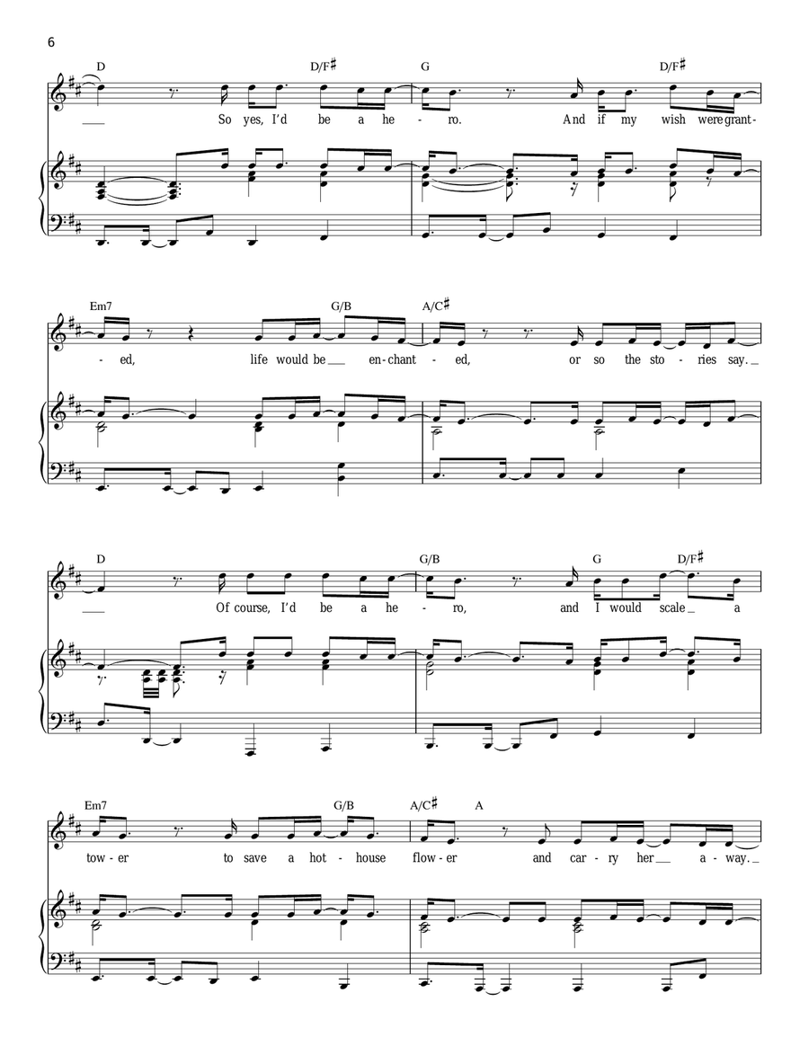Who I'd Be (from Shrek The Musical) Piano, Vocal scores gallery preview page 6