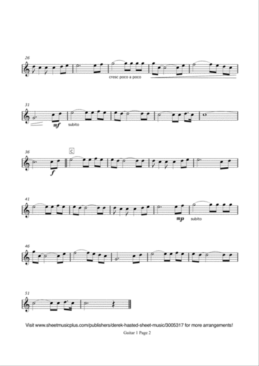 The Rose Guitar Ensemble scores gallery preview page 4
