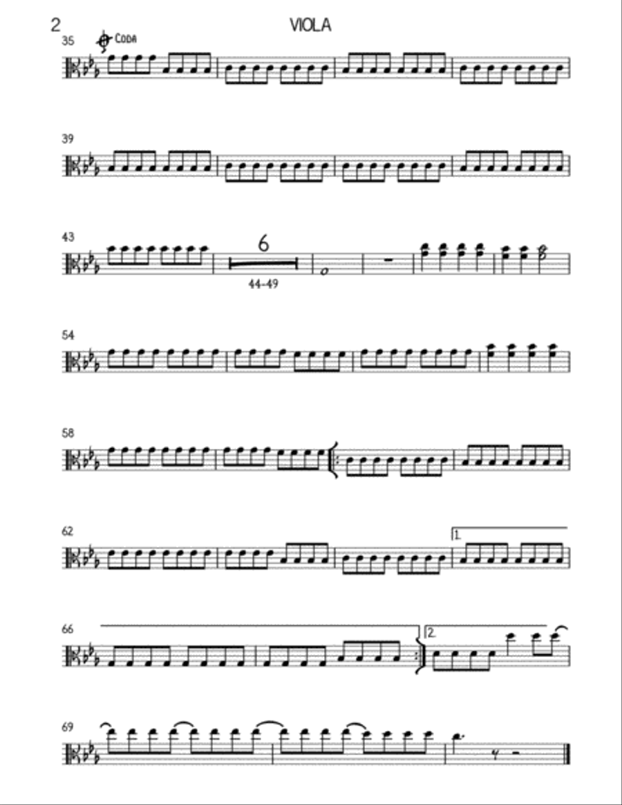 Rolling In The Deep String Quartet scores gallery preview page 2