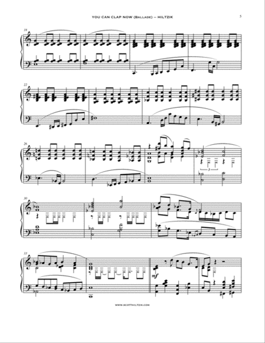 You Can Clap Now Piano Solo scores gallery preview page 6