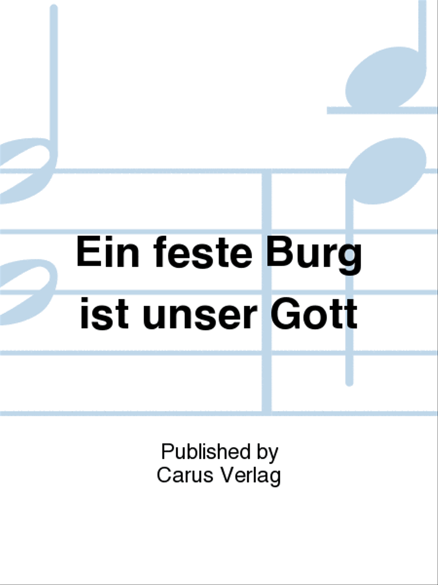 A mighty fortress is our God (Ein feste Burg ist unser Gott) Voice scores gallery preview page 1