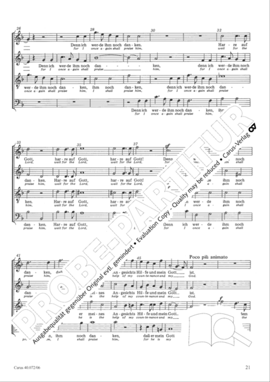 Psalm 42 4-Part scores gallery preview page 22