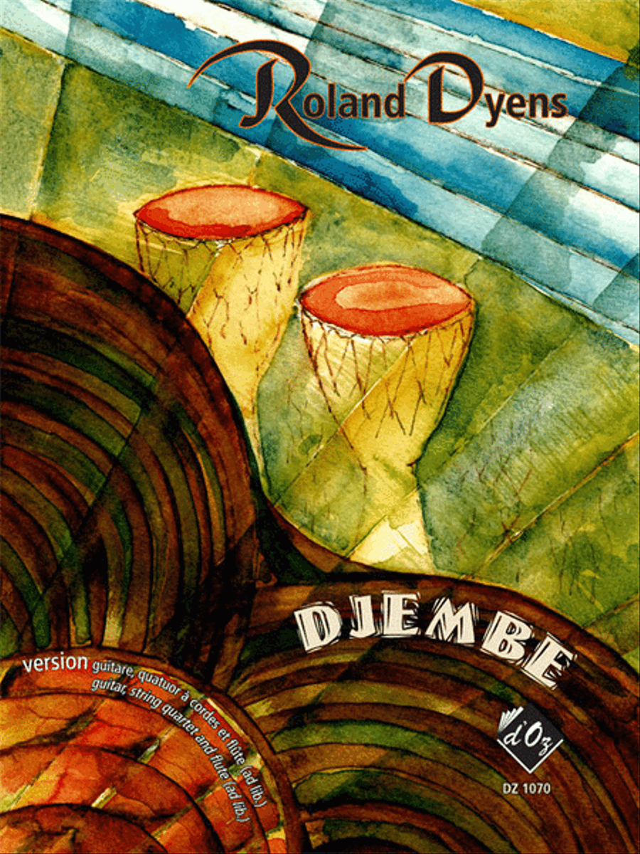 Djembe (guitare et quatuor à cordes) Cello scores gallery preview page 1