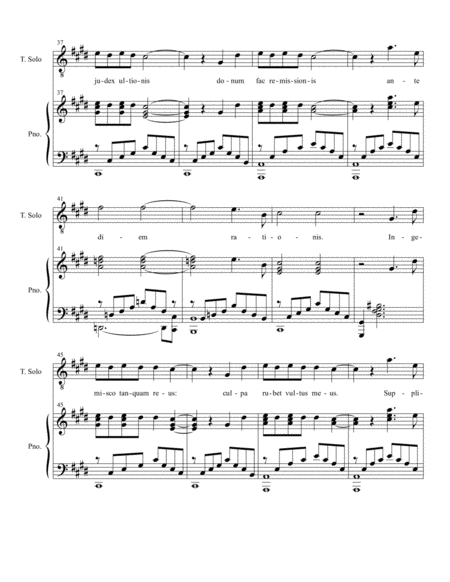 Recordare (from "Requiem Mass" - Piano/Vocal Score) image number null