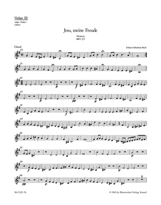 Book cover for Jesu, meine Freude, BWV 227