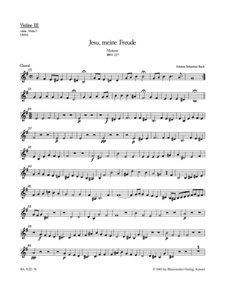 Jesu, meine Freude, BWV 227