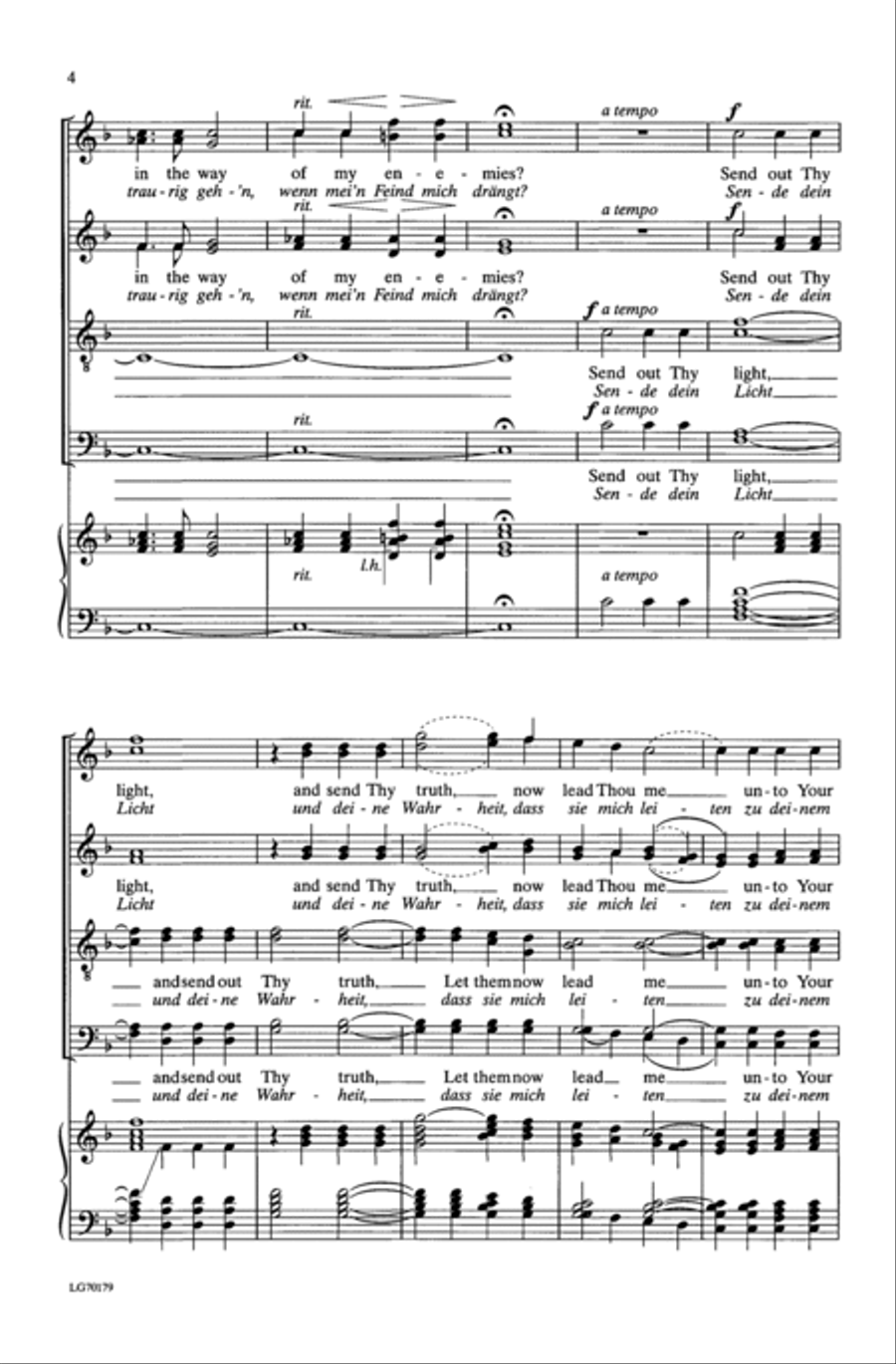 Richte Mich, Gott (Judge Me, O God) 4-Part scores gallery preview page 4