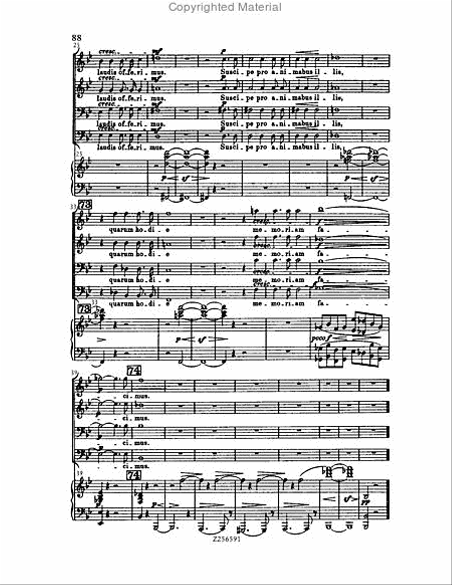 Grande Messe du Morts, H 75 Choir scores gallery preview page 88