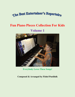 Book cover for "Fun Piano Pieces Collection For Kids"-Volume 1