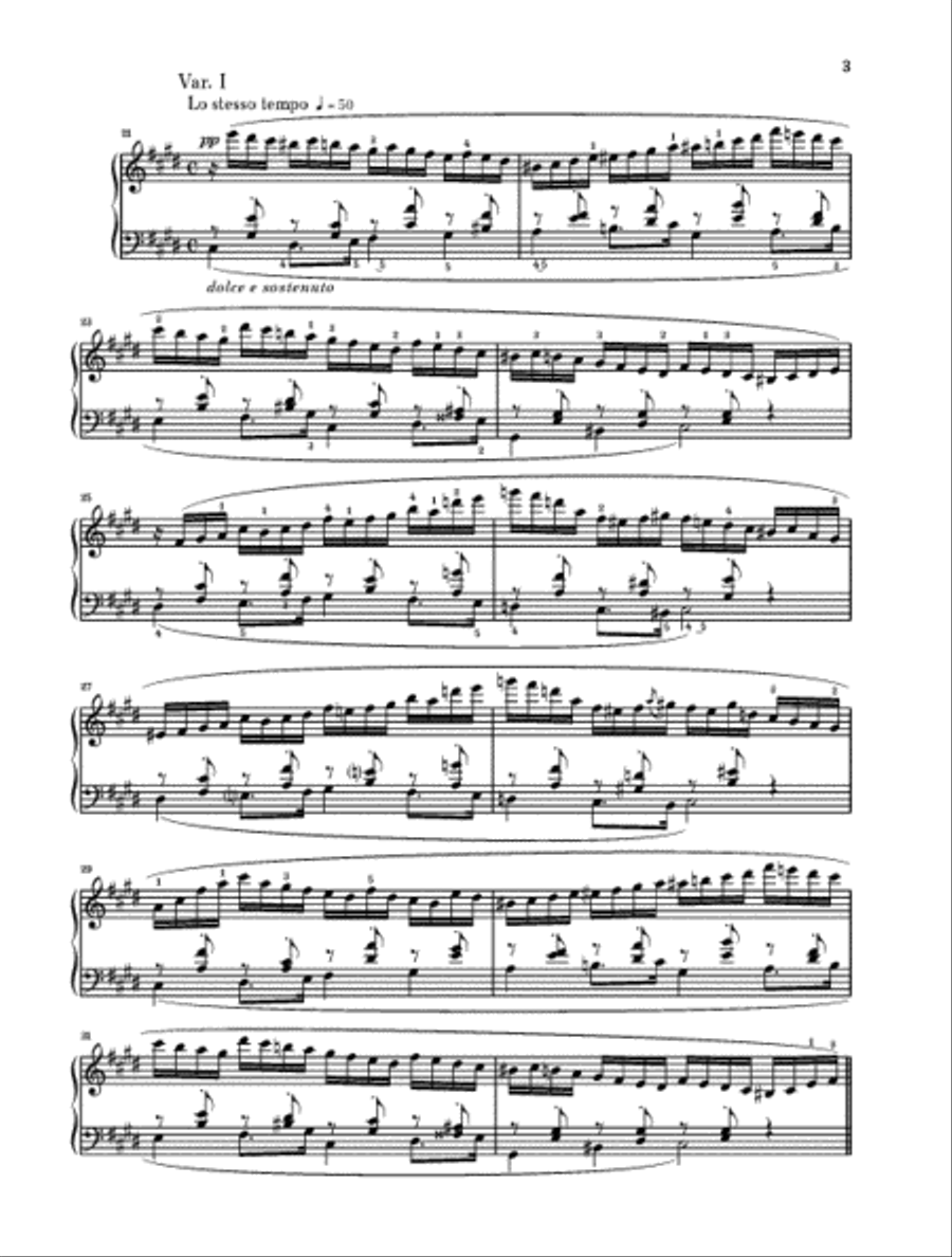 Thème et Variations Op. 73 Piano Solo scores gallery preview page 3