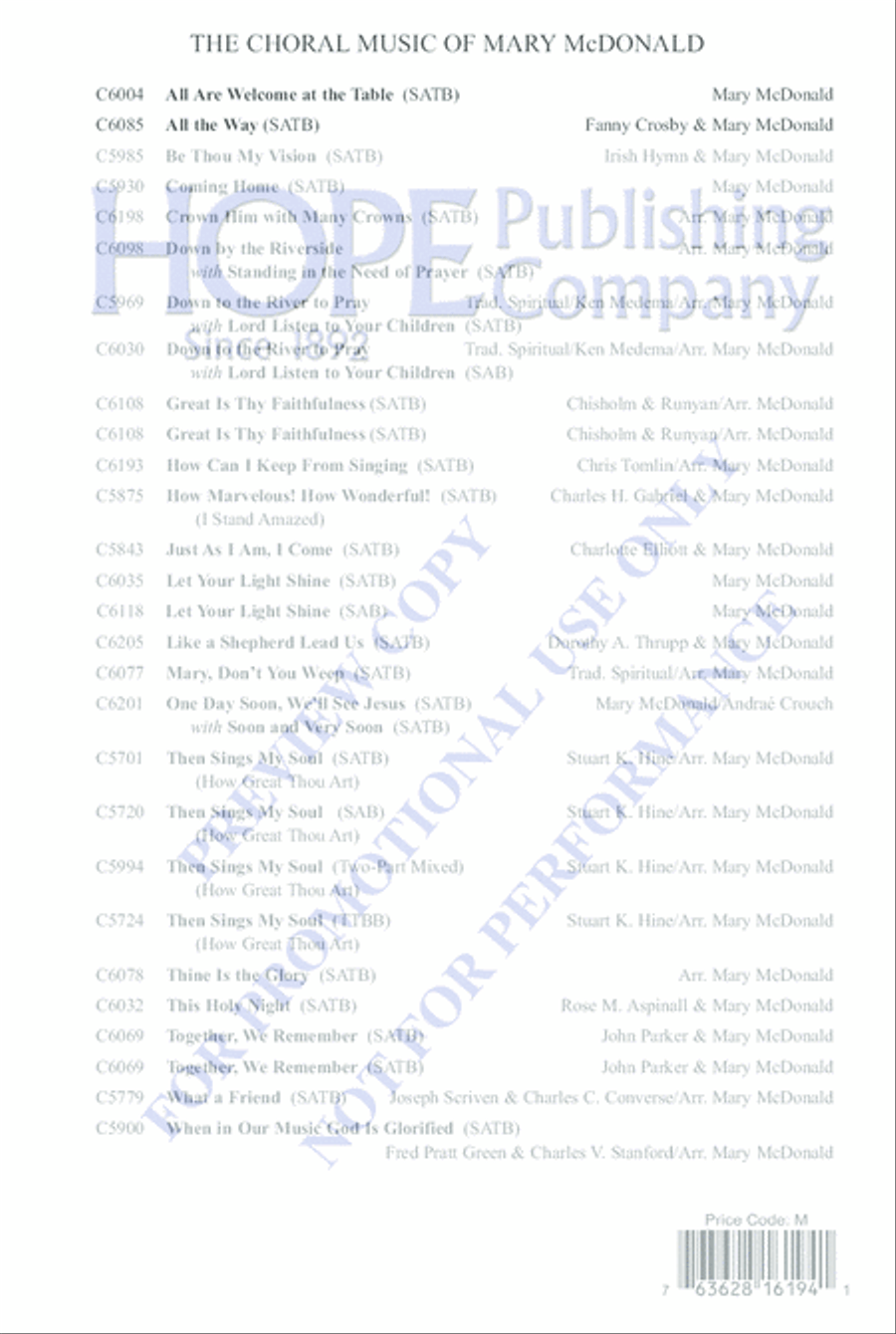 Great Is Thy Faithfulness Choir scores gallery preview page 12