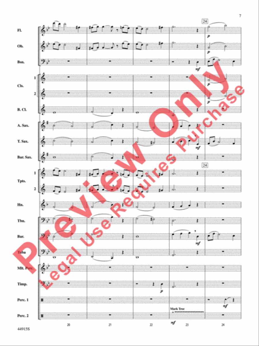 Transylvanian Lullaby Concert Band scores gallery preview page 8