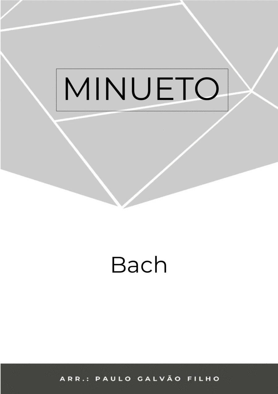 Book cover for MINUETO - BACH - TRUMPET TRIO