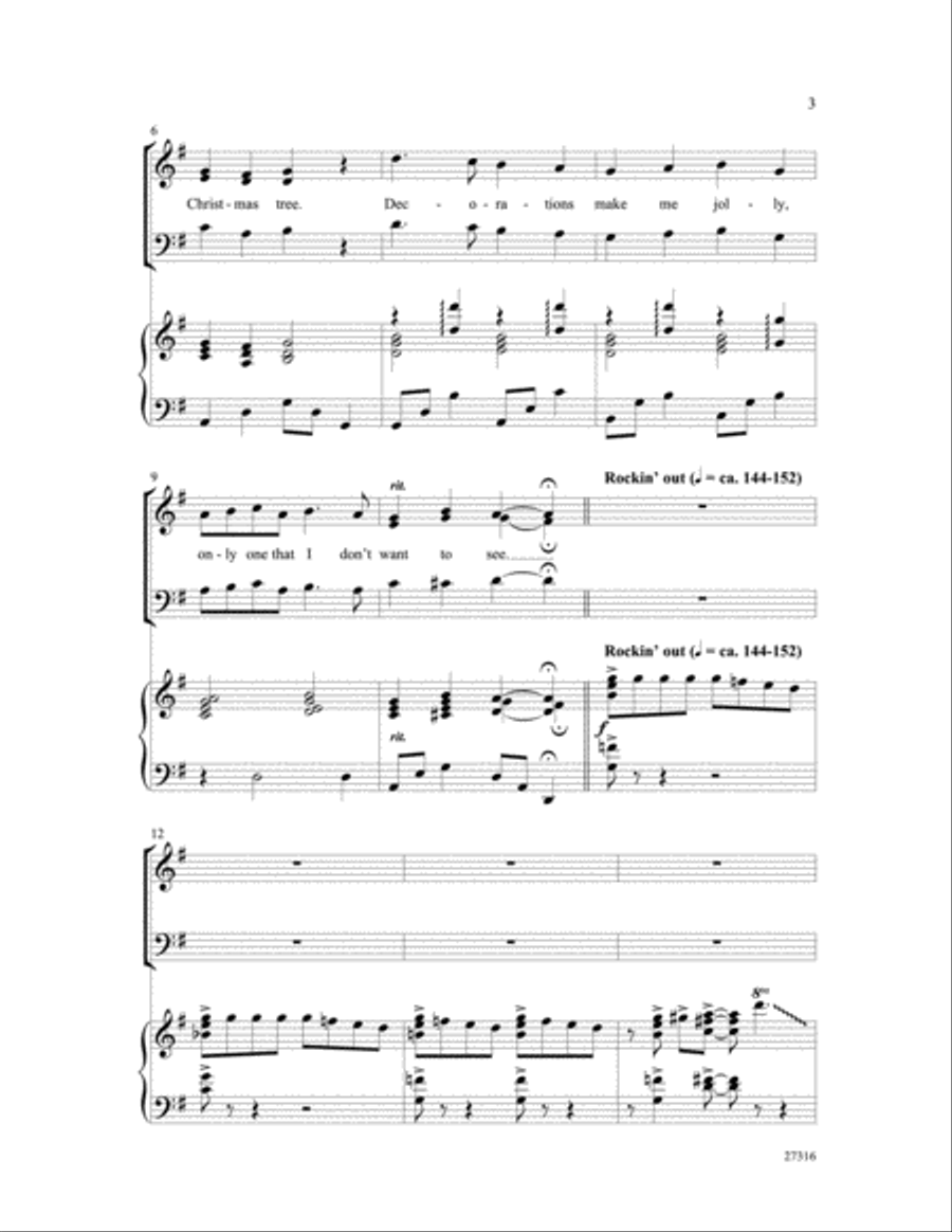Away from the Mistletoe 3-Part scores gallery preview page 3
