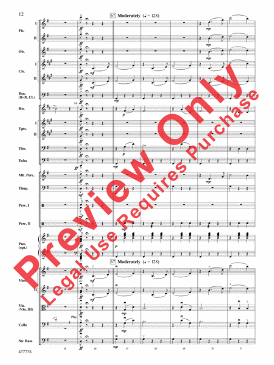 The Beautiful Galatea Full Orchestra scores gallery preview page 13