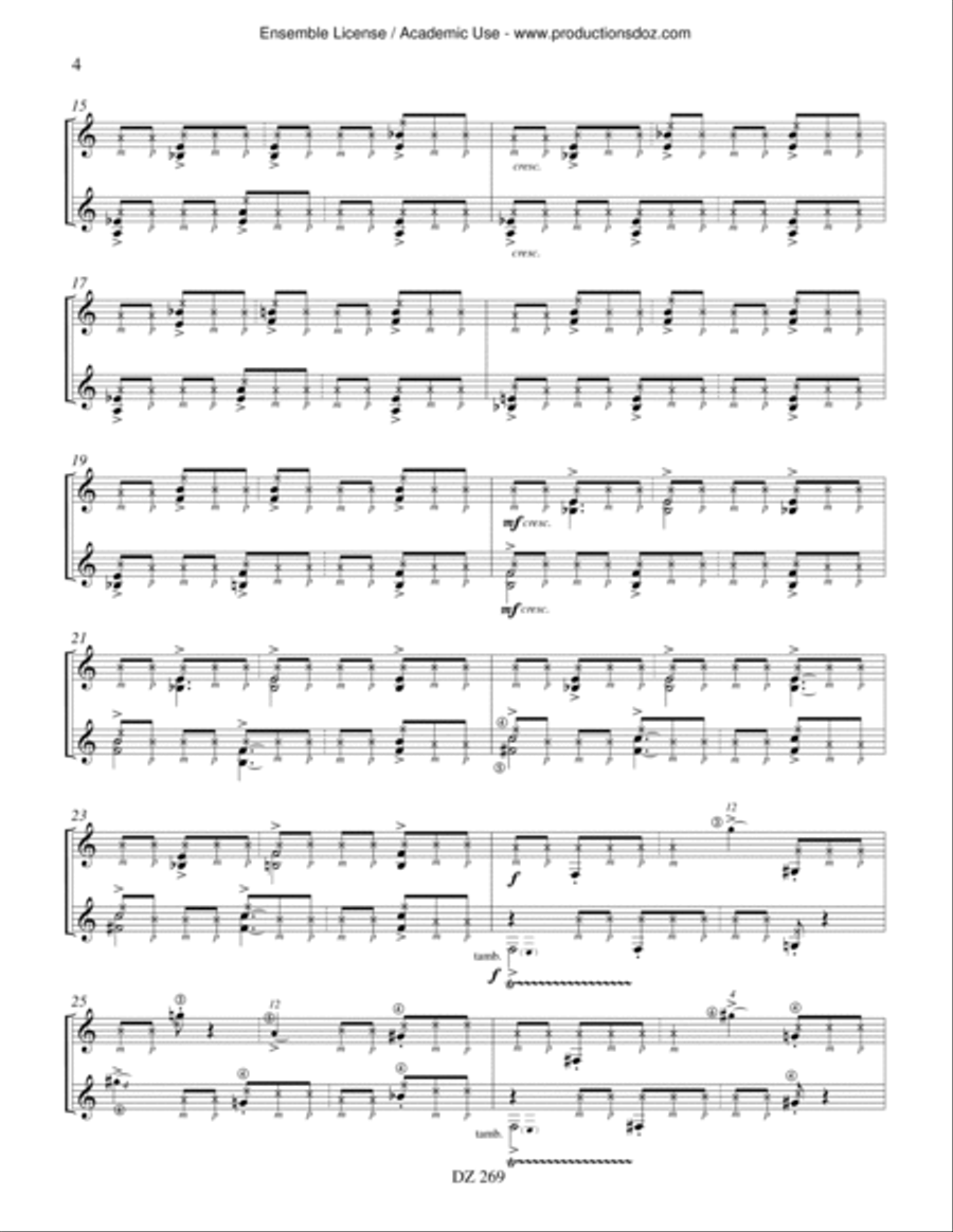 Reflet I Reflet I Classical Guitar scores gallery preview page 4