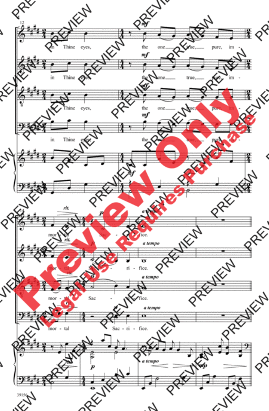 And Now, O Father And Now, O Father 4-Part scores gallery preview page 4