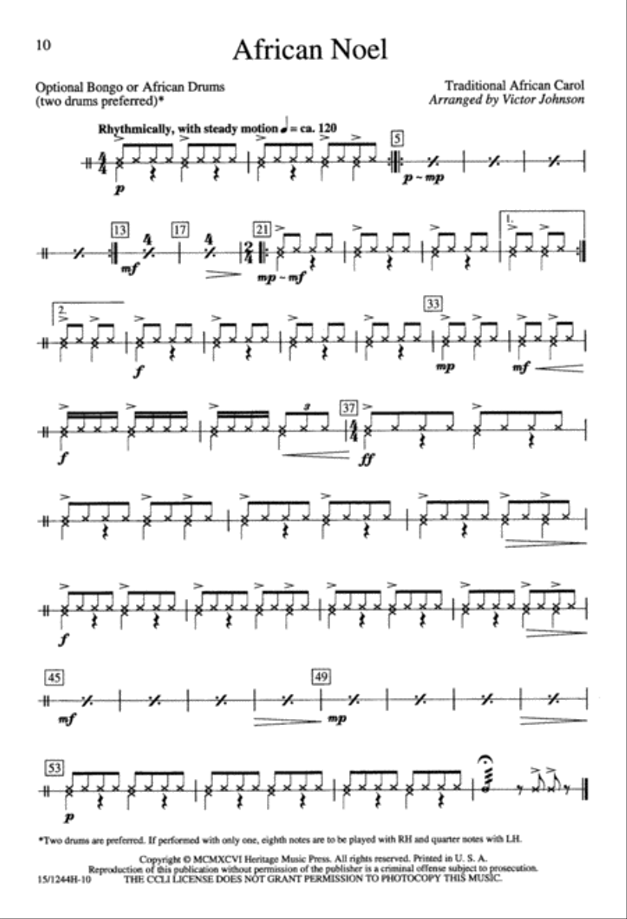 African Noel TTB scores gallery preview page 10