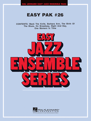 Book cover for Easy Jazz Ensemble Pak 26
