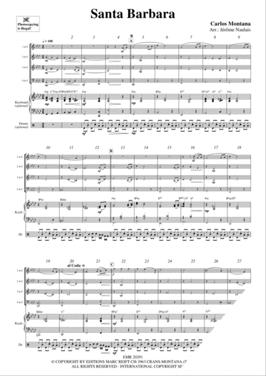 Santa Barbara Concert Band scores gallery preview page 3