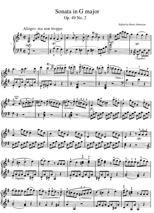 Beethoven- Sonata in G major Op. 49 No. 2
