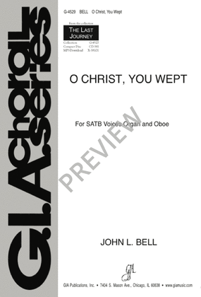 Book cover for O Christ, You Wept