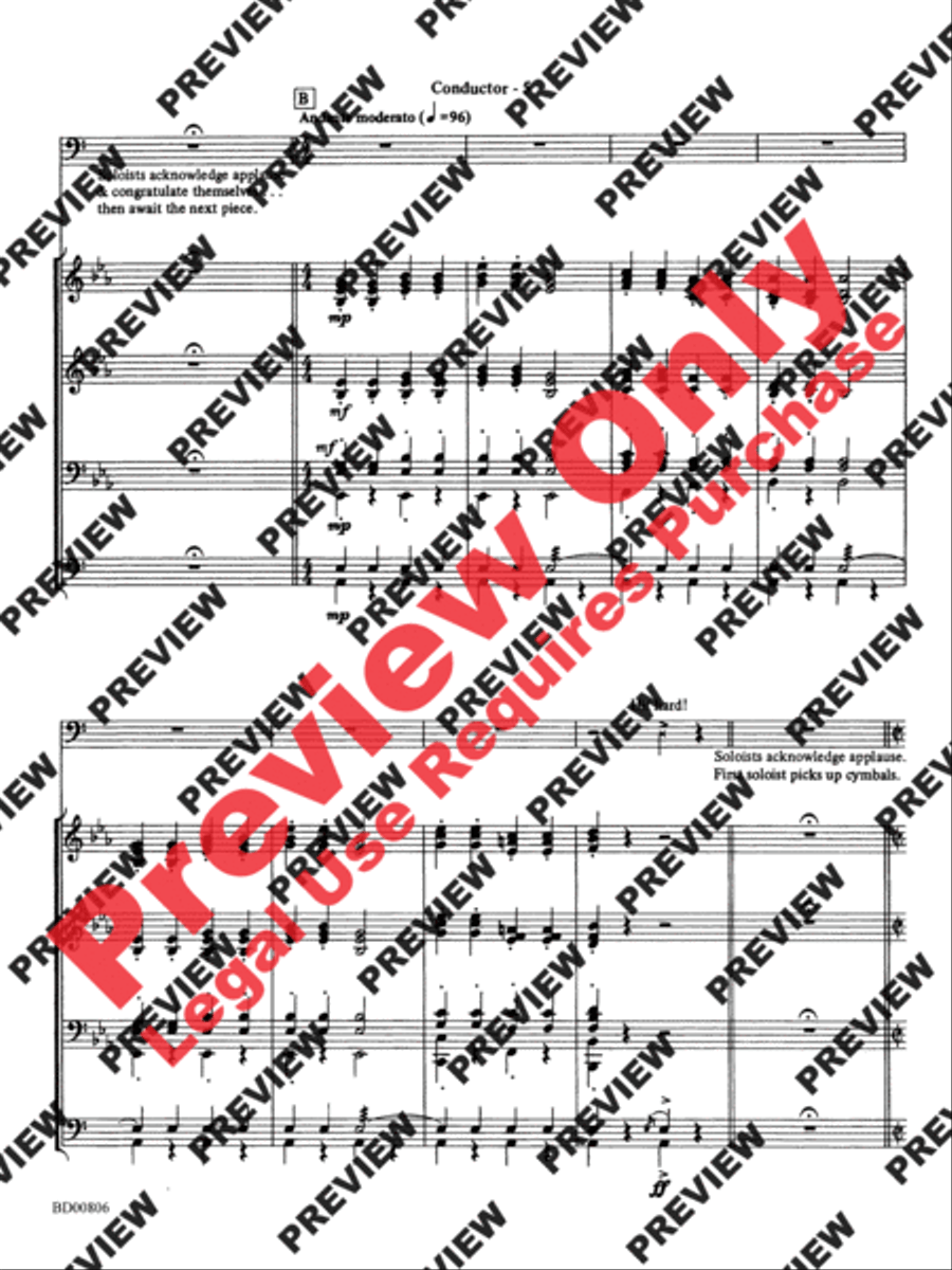 Second Concerto for Faculty and Band Concert Band scores gallery preview page 7