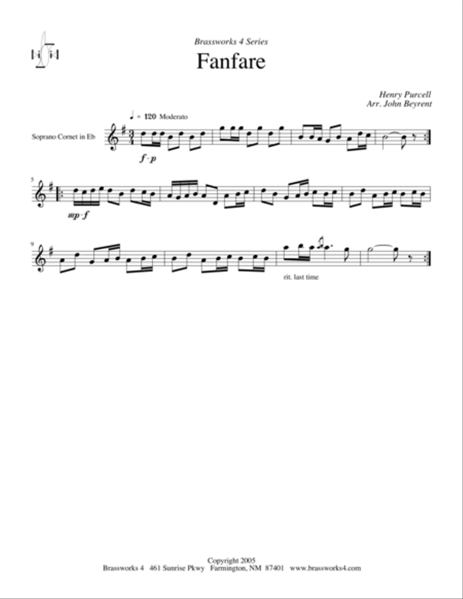 Fanfare Brass Band scores gallery preview page 3