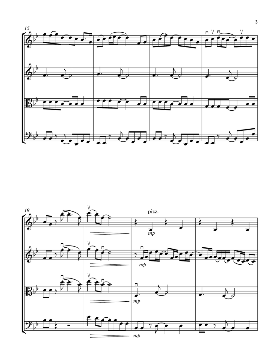 10,000 Hours String Quartet scores gallery preview page 3