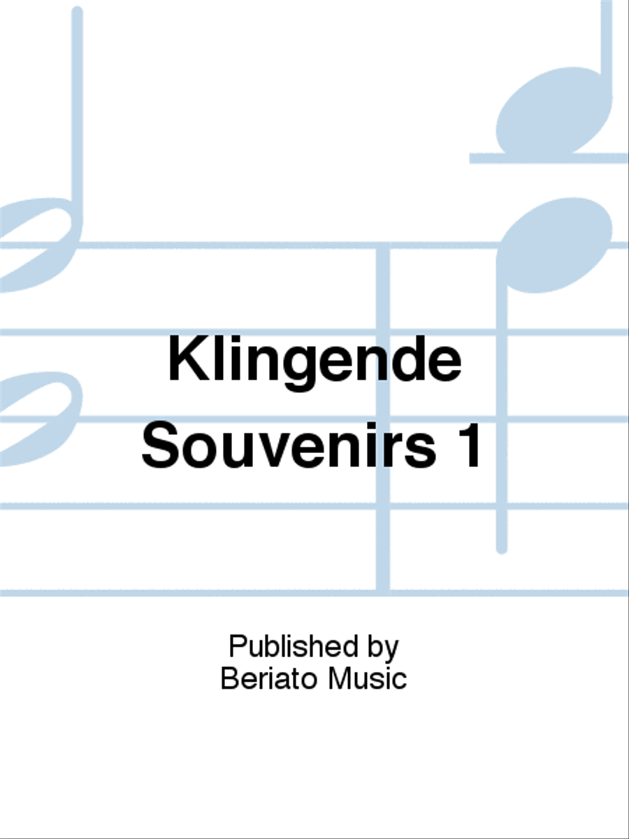 Klingende Souvenirs 1 Klingende Souvenirs 1 Accordion scores gallery preview page 1