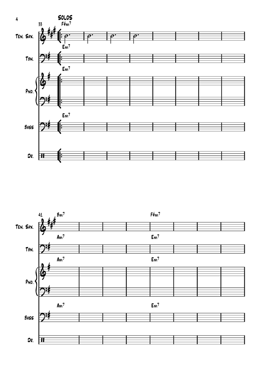 Hot 'lanta Small Ensemble scores gallery preview page 5